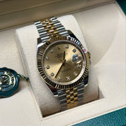 Rolex Datejust 41 18K/SS with Black Diamond Dial  | 2024 | 41mm